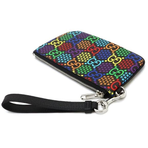 NWT Gucci GG Psychedelic Wristlet Zip Pouch - Picture 4 of 6